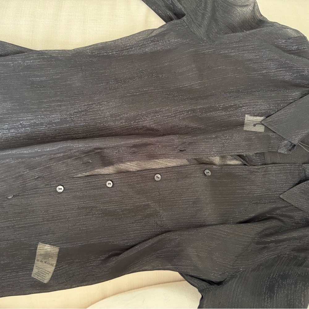 L'AGENCE Charcoal Dress Shirt